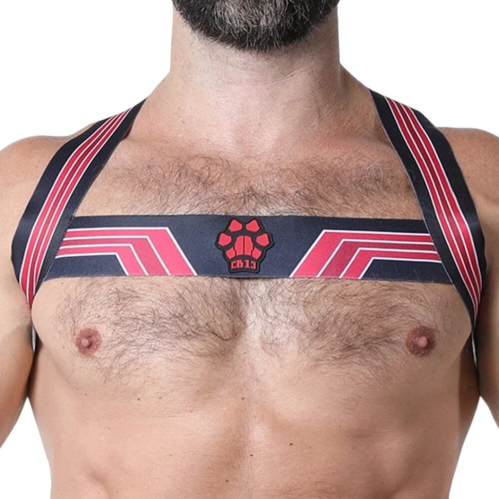 🆕 CellBlock13 Red Kennel Club Elastic Bandit Harness Size XL NWT